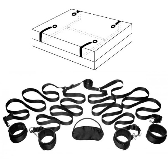 Набор для фиксации на кровати Frisky Bedroom Restraint Kit