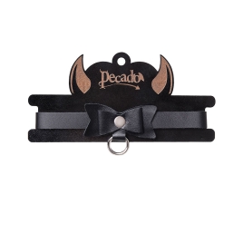 Кожаный чокер-ошейник Pecado 03126