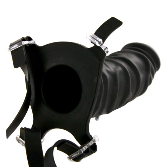 Страпон полый Pipedream 7&quot; Silicone Hollow Strap-On