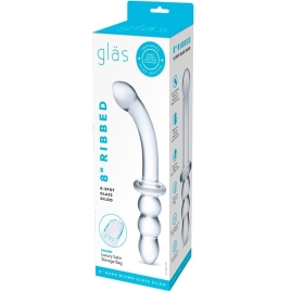 Фаллос из стекла Glas Ribbed G-Spot
