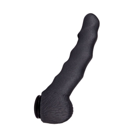 Фаллос-насадка Lovething Black Bent 2