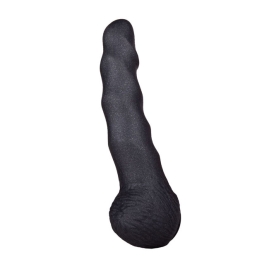 Фаллос-насадка Lovething Black Bent 2