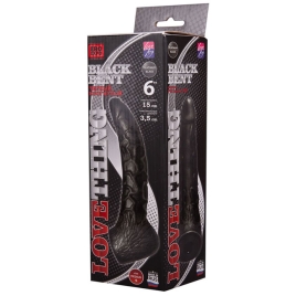 Фаллос-насадка Lovething Black Bent