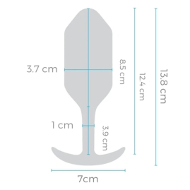 Вибро-пробка b-Vibe Snug Plug 3